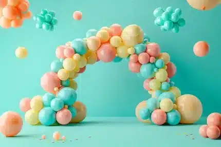 خلفية تصوير سحر البالونات – Balloon Magic Photography Backdrop