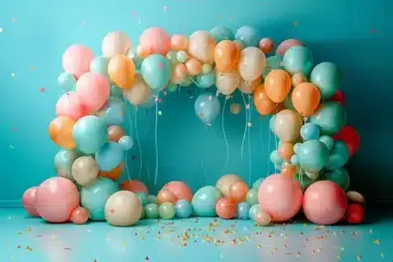 خلفية تصوير سحر البالونات – Balloon Magic Photography Backdrop