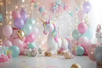 خلفية تصوير مملكة اليونيكورن – Unicorn Kingdom Backdrop