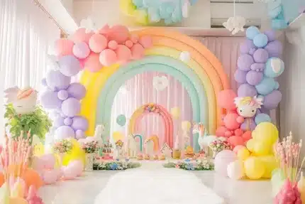 خلفية تصوير عالم اليونيكورن – Unicorn Wonderland Backdrop