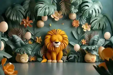 خلفية تصوير الأسد – Lion Photography Backdrop