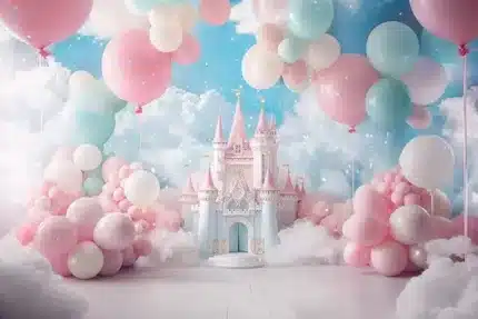 خلفية تصوير قلعة الأحلام – Dream Castle Photography Backdrop