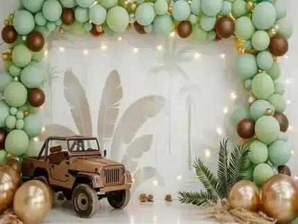 خلفية تصوير سفاري بالونات – Safari Balloons Backdrop