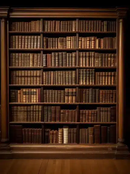 خلفية تصوير مكتبة كلاسيكية – Classic Library Photography Backdrop