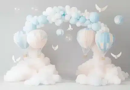 خلفية رحلة بين الغيوم – Journey Among the Clouds Backdrop