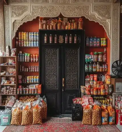 خلفية دكان الزمن الجميل