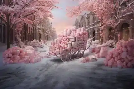 خلفية عربة الورود