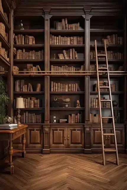 مكتبة أوروبية | European Library Backdrop