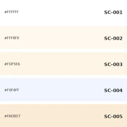 باقة الألوان المحايدة الفاتحة — خلفيات سادة SC-001 SC-002 SC-003 SC-004 SC-005