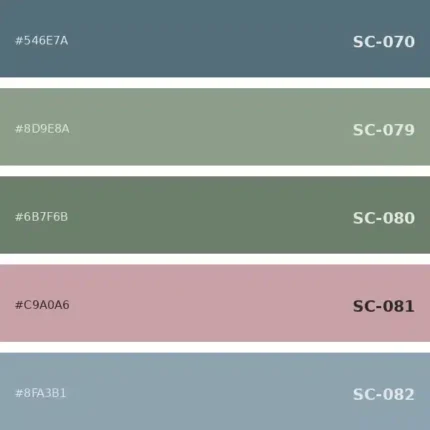 باقة الألوان المحايدة الباردة — خلفيات سادة SC-070 SC-079 SC-080 SC-081 SC-082