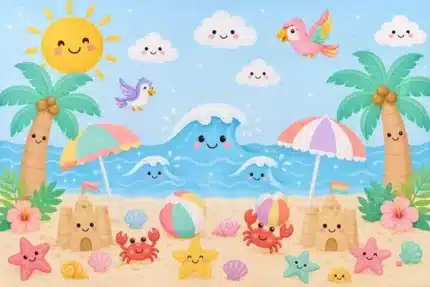 خلفية كلاسيكية A-3564 - حديقة زهور ورود ملونة
