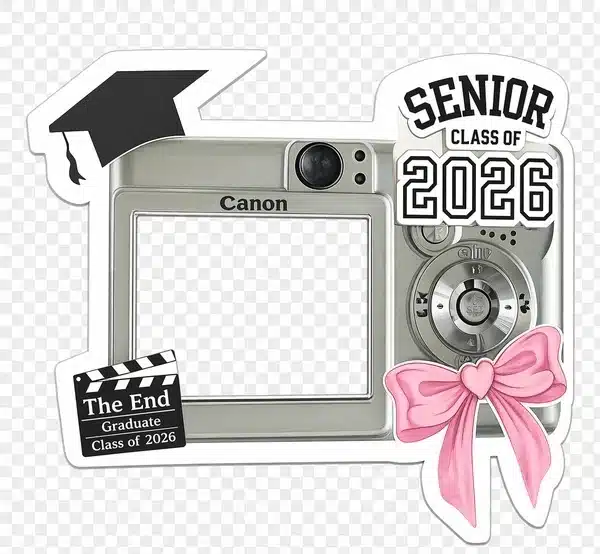 A- (3715) تخرج 2026 الوردي#3715 – Pink Graduation 2026 - الصورة 1