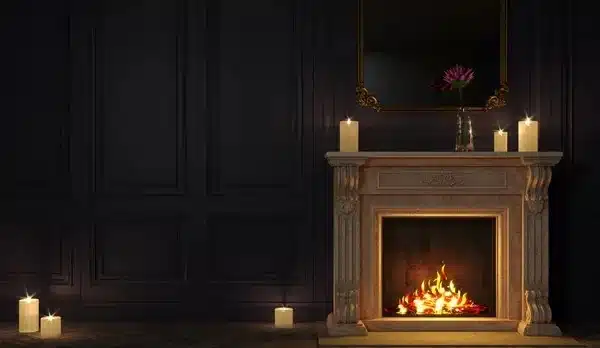 A- (3918) مدفأة كلاسيكية, خلفيات تصوير, خلفيات كلاسيكية, Classic Fireplace