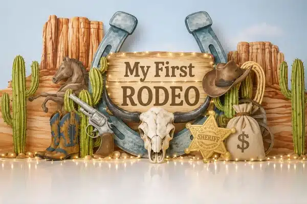 A-4767-600 My First RODEO راكب حصان#4767 – My First RODEO Cowboy - الصورة 1