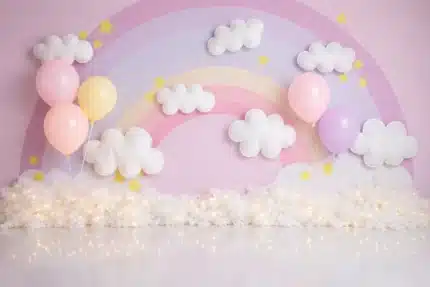 قوس قزح غيوم ونجوم 2#4803 – Rainbow Clouds Stars 2