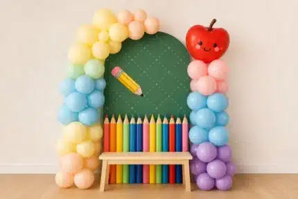 قالب بالونات كلش بورد#4814 – Balloon Chalkboard Back to School