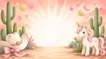 خلفية كاوبوي غربي للأطفال – Western Cowboy Kids Backdrop