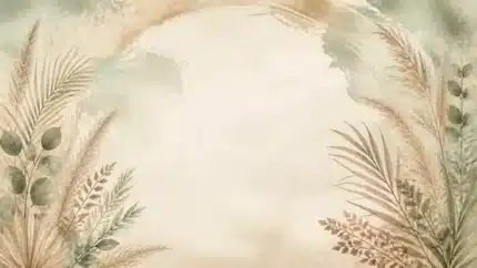 خلفية أقواس بوهو نباتية – Boho Botanical Arch Backdrop